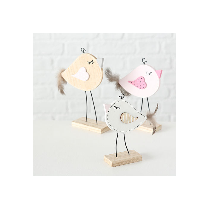 BO Figurine Twieti, 3 pièces, Set 3, Oiseau - 13-18 cm