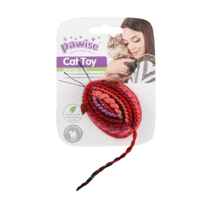 Pawise "Meowmeow" souris en laine, multicolore/assorti
