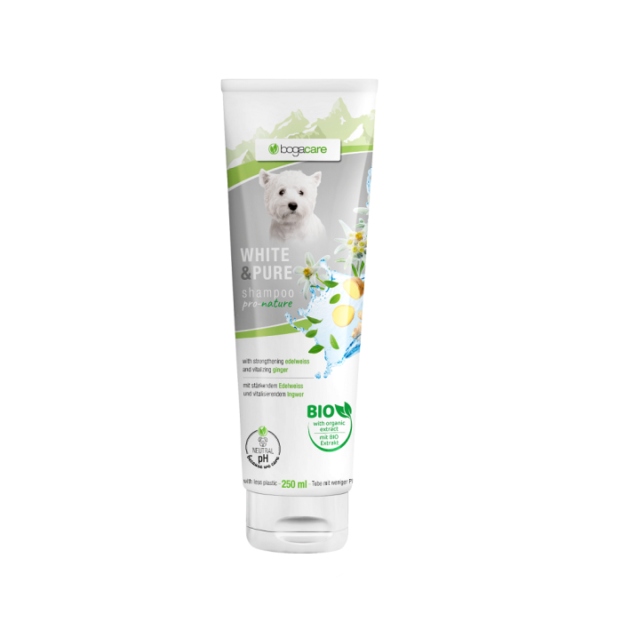 PV Bogacare Shampoing White & Pure, 250ml | pour chiens