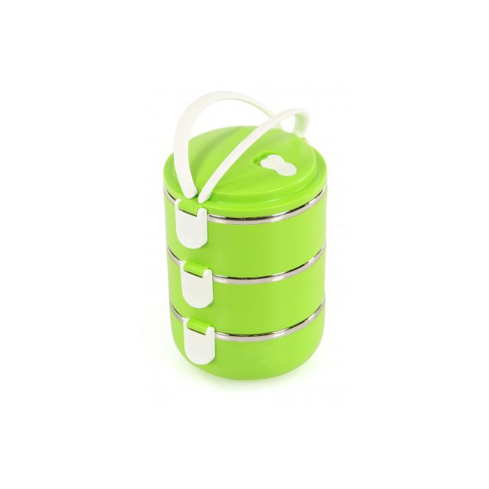 swisspet Conteneur de réserve Triple & écuelle, vert clair,, ø17/H=25cm