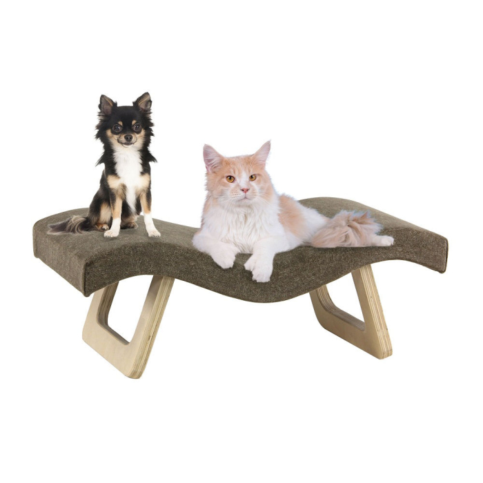 swisspet canapé "Loomi", brun - 72x36x27cm | pour chiens et chats