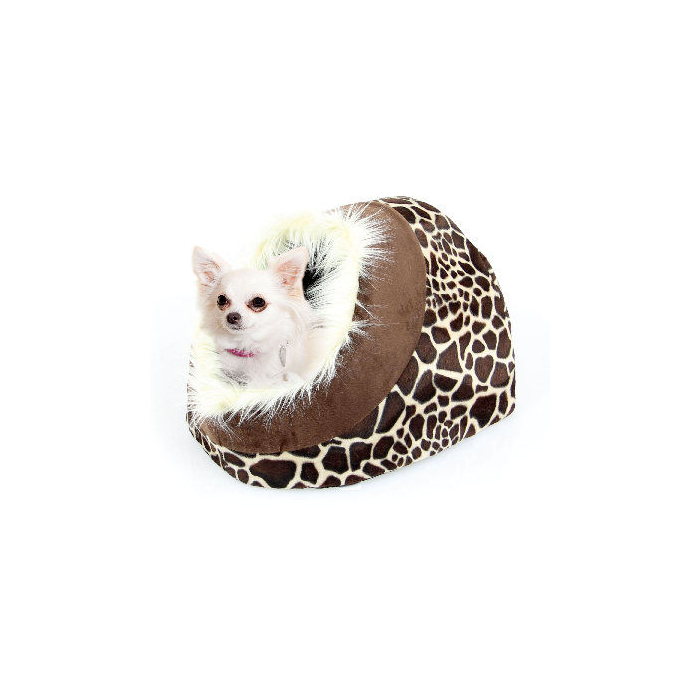 DE Grotte pour chiens & chats Cedro, girafe - 35x26x41cm