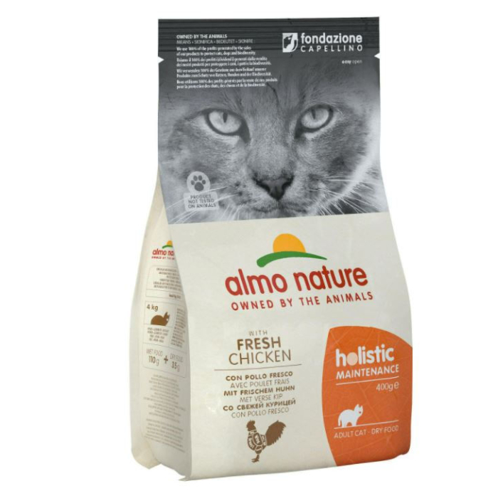 DE Almo Holistic Adult avec poulet frais - 400g | Nourriture sèche pour chats