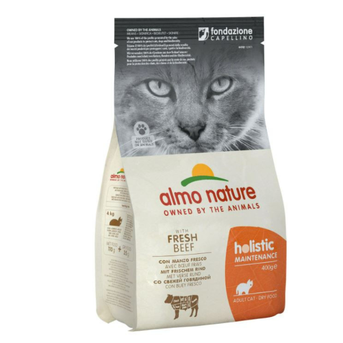 DE Almo Holistic Adult avec boeuf frais - 400g | Nourriture sèche pour chats