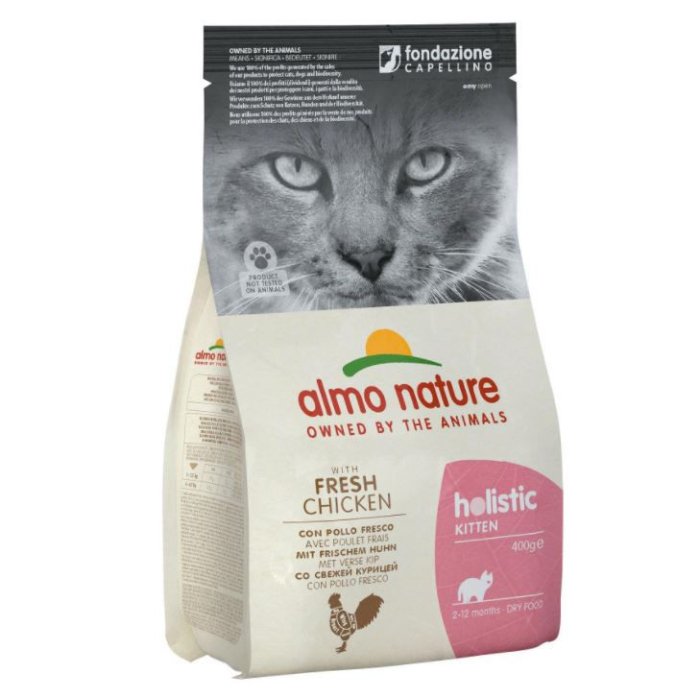 DE Almo Holistic Kitten, avec poulet frais - 400g | Nourriture sèche pour chatons