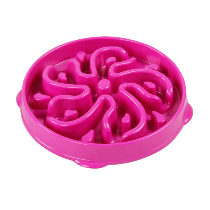 Pawise "Flower" Bol anti-engloutir, pink| pour chiens