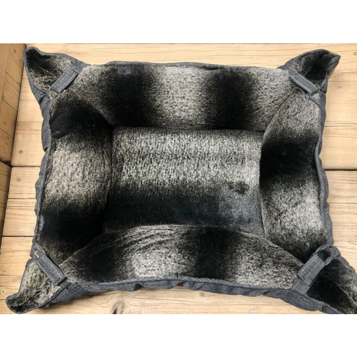 Pawise lit pour animaux de compagnie "Deluxe", gris foncé - 65x55cm