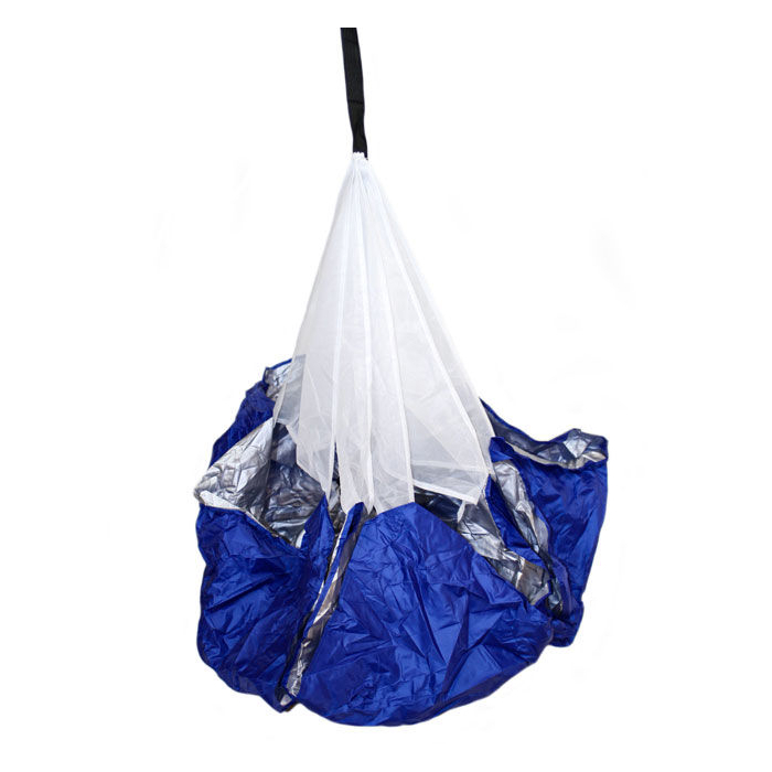 SH Parachute de freinage/parachute de résistance, 142 cm - bleu/blanc | pour chiens