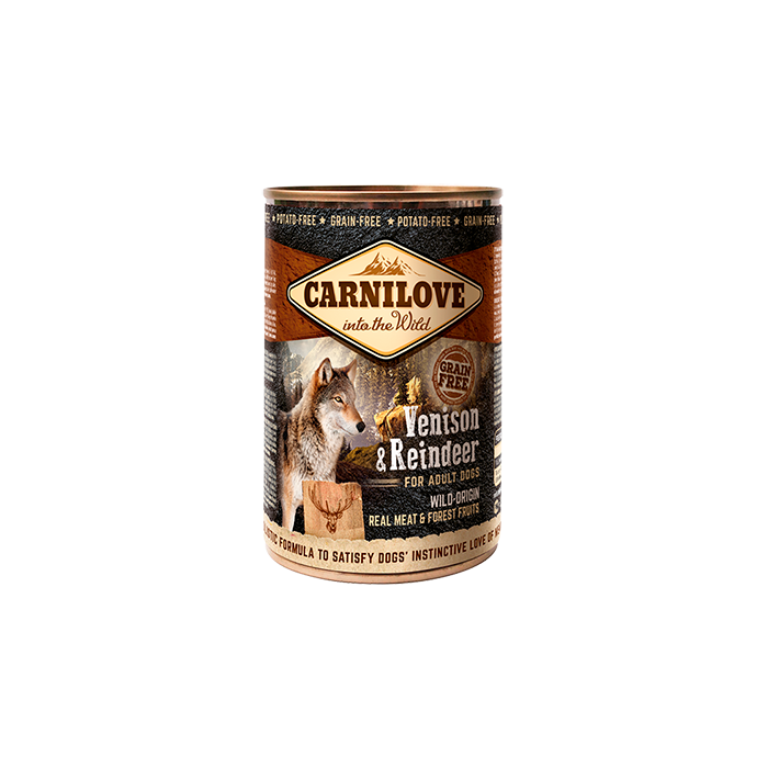 Carnilove Canine Adult Chevreuil & Renne - 6 x 400 g | Nourriture humide pour les chiens