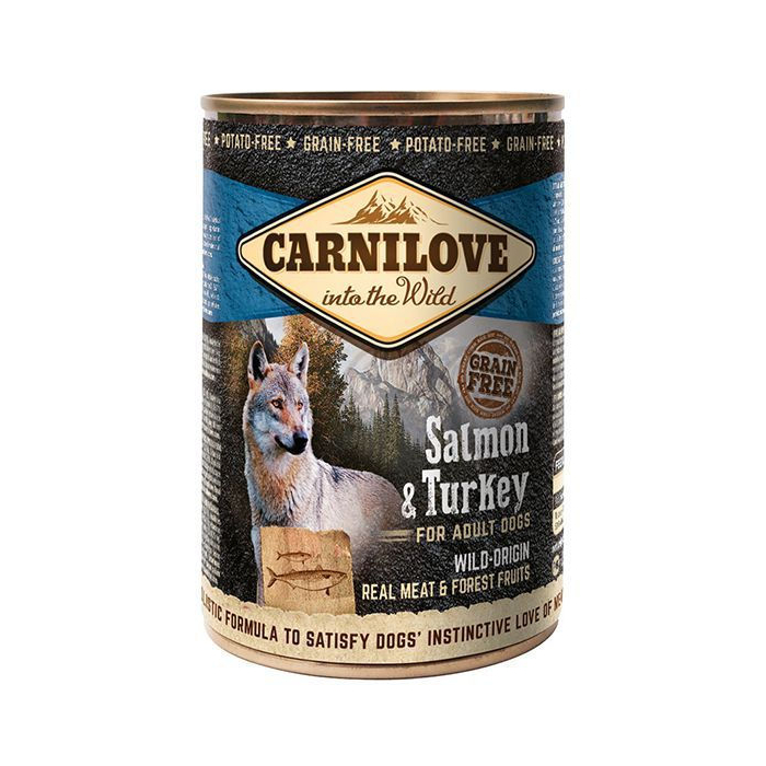 Carnilove Canine Adult Saumon & Turquie - 6 x 400 g | Nourriture humide pour les chiens