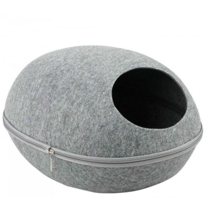 Pawise "Cave" Grotte pour chats, gris - 48x39x26cm