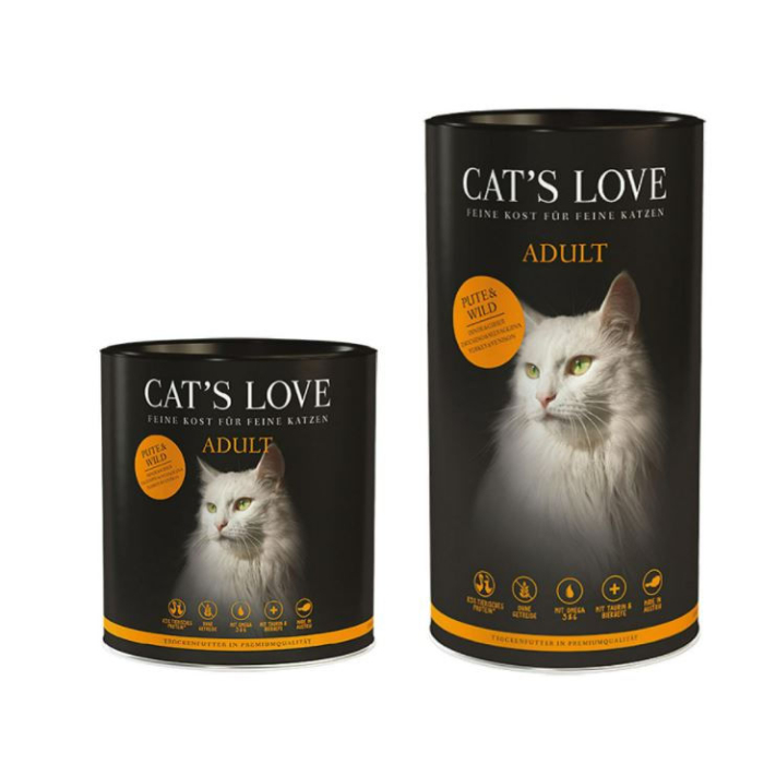 DE Cat‘s Love Adult Dinde & Gibier | Nourriture humide pour les chats