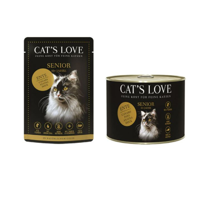 DE Cat's Love Senior 10+ Canard | Nourriture humide pour les chats