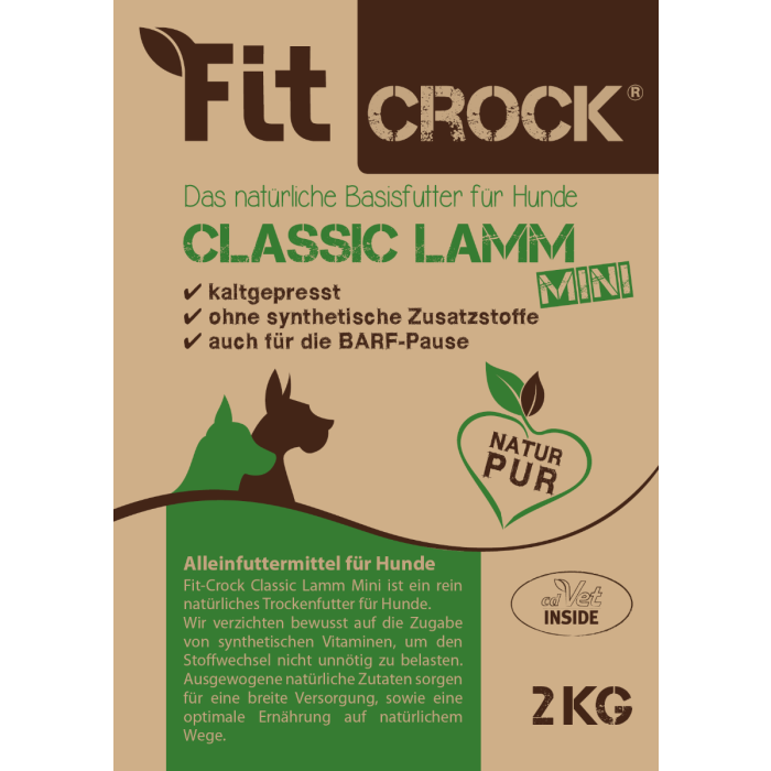 cdVet Fit-Crock Classic Agneau MINI | Nourriture pour chiens