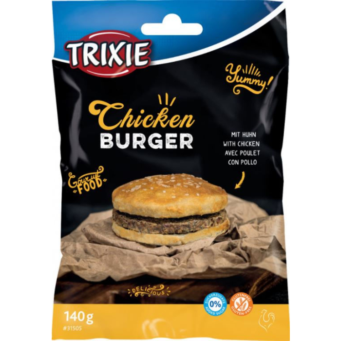 Trixie Chicken Burger, 9cm - 140 g | pour chiens