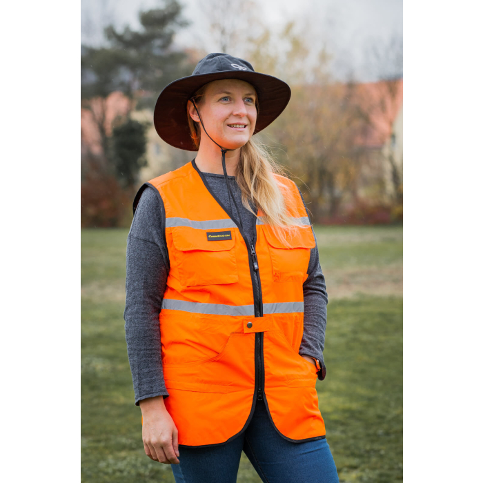 COMET-Gilet Signal orange | de XS à 3XL