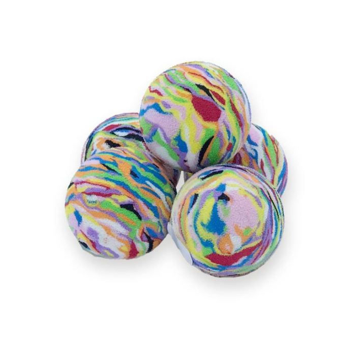 Pawise "Crazy Marble" balle en mousse pour chats, colorée - 1 pc.