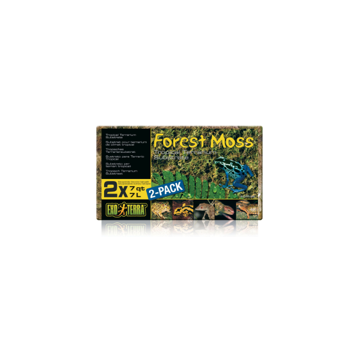 DE Exo Terra Forest Moss Substrat tropical pour terrarium - 2x7 Litre