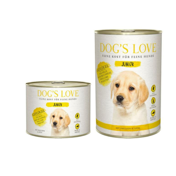 DE Dog‘s Love Junior volaille, courgette & pomme | Nourriture humide