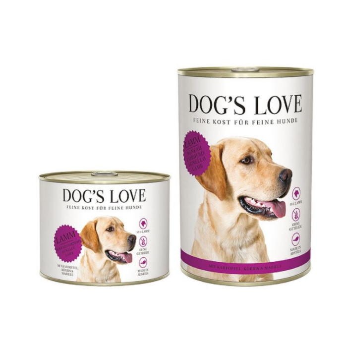 DE ‌Dog‘s Love Classic Adult agneau, pomme de terre, citrouille & abricot | Nourriture humide pour les chiens