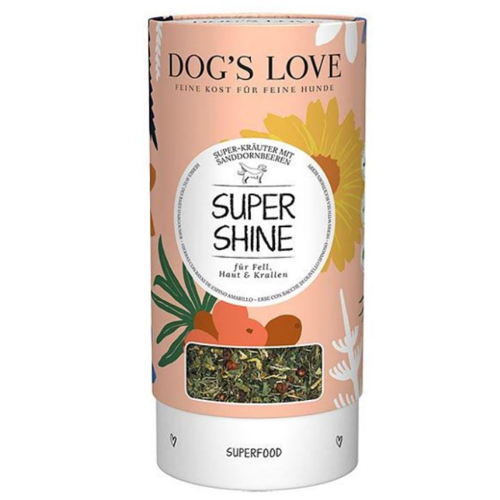 DE Dog‘s Love Super-Shine, herbes pour fourrure & peau, 70g | Aliments complémentaires