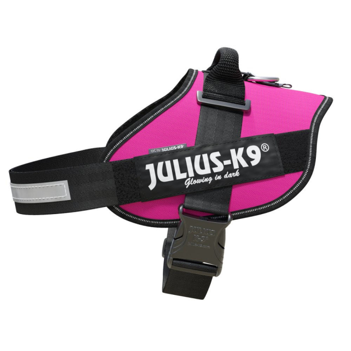 Julius-K9 Harnais IDC®Power pour chiens - rose foncé 