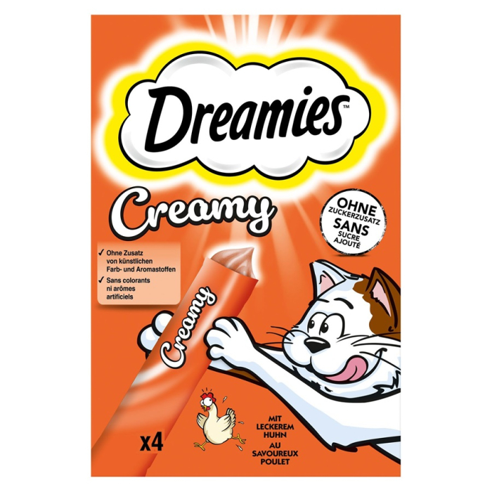 Dreamies Creamy Snacks Poulet - 11x 4x10g