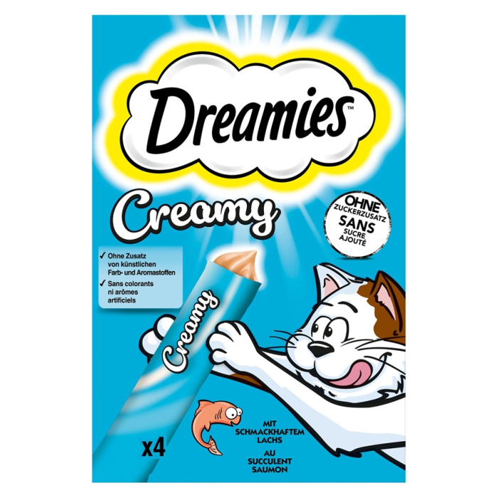 Dreamies Creamy Snacks Saumon - 11x 4x10g