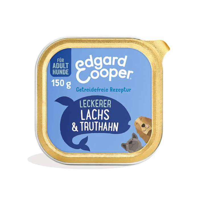 Edgard & Cooper Canine ADULT Saumon & Dinde avec betterave - 11x150g