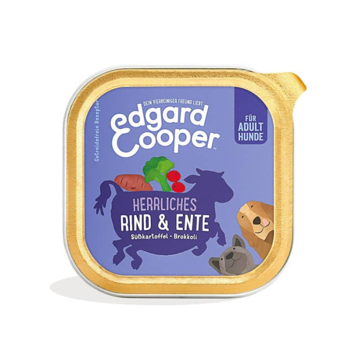 Edgard & Cooper Canine ADULT Bœuf & Canard avec patate douce - 11x150g