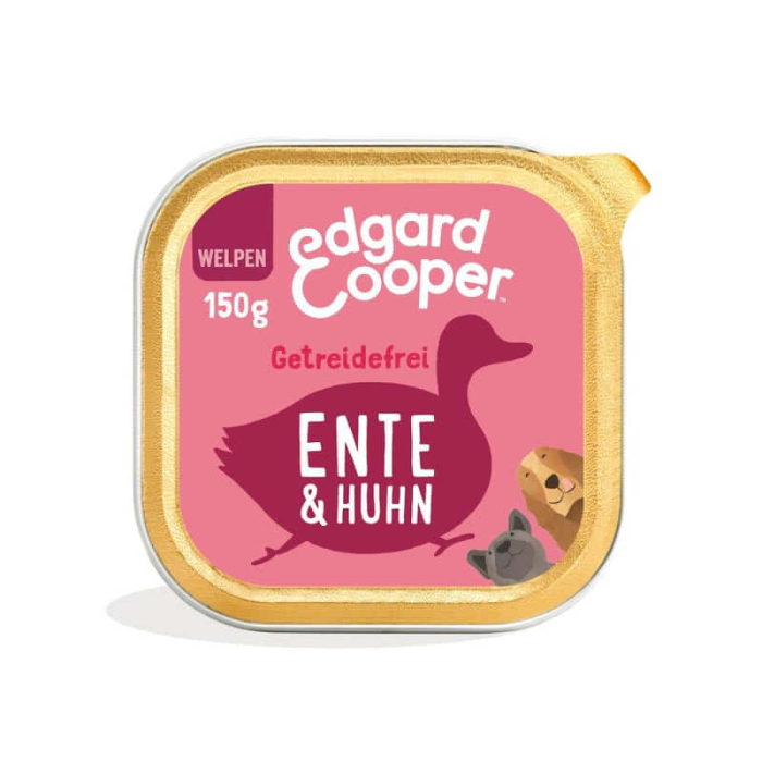 Edgard & Cooper Canine JUNIOR Canard & Poulet avec brocoli - 11x150g
