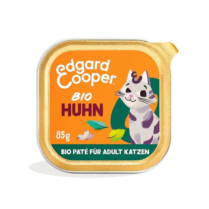 Edgard & Cooper Feline ADULT BIO Poulet avec graines de chia - 16x85g - petcenter.ch