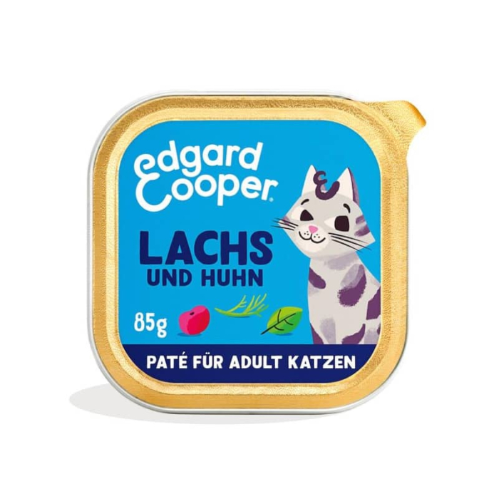 Edgard & Cooper Feline ADULT MSC-Saumon + Poulet avec canneberges - 16x85g - petcenter.ch