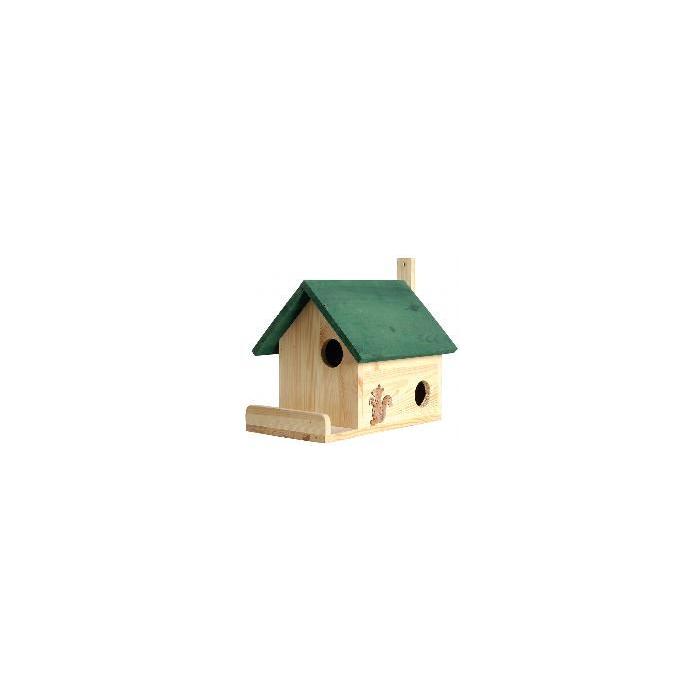 ES Maisonnette pour écureuils, FSC - 34.5 x 47.5 x 26 cm