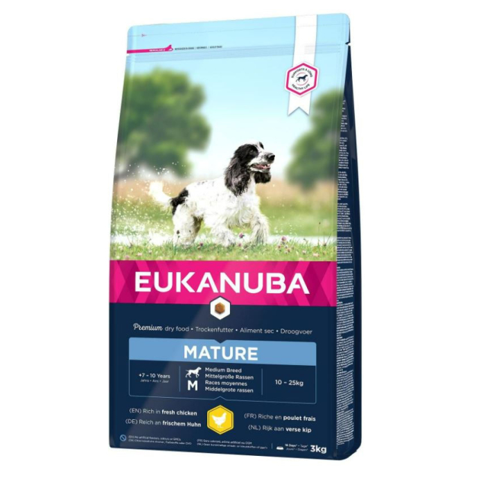 DE Eukanuba Mature, Medium | Nourriture sèche pour chiens