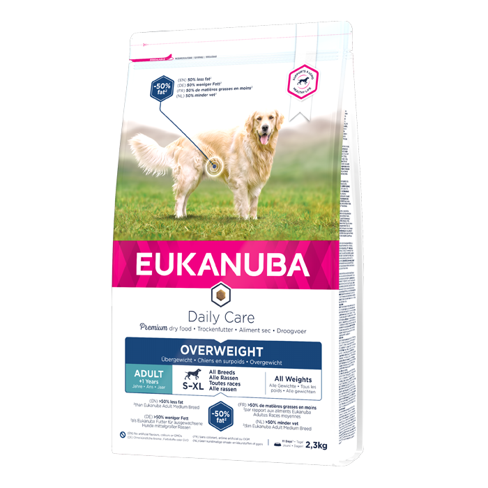 DE Eukanuba DailyCare Overweight Sterilized, All Breeds - 12kg | Nourriture sèche pour chiens