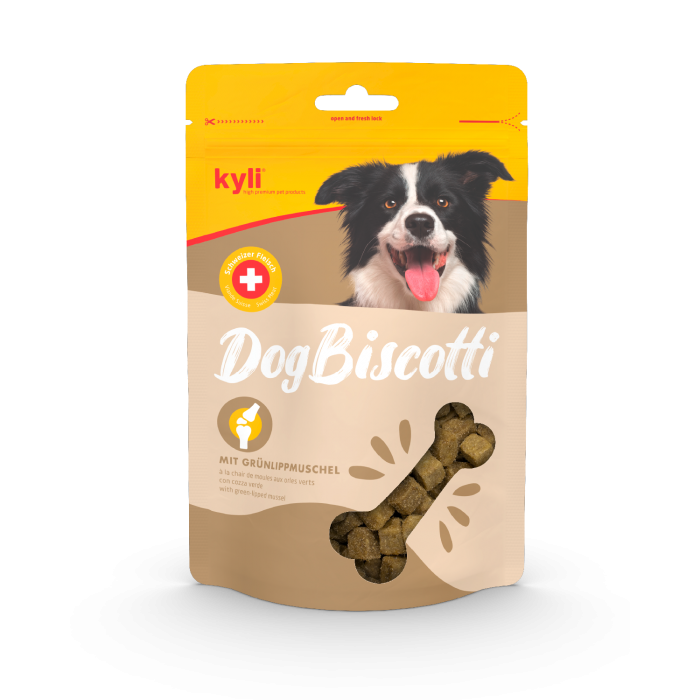 kyli DogBiscotti à la chair de moules aux orles verts | Snack semi-humide