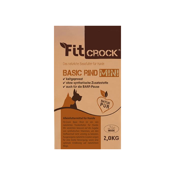 cdVet Fit-Crock Basic Boeuf MINI | Nourriture pour chiens