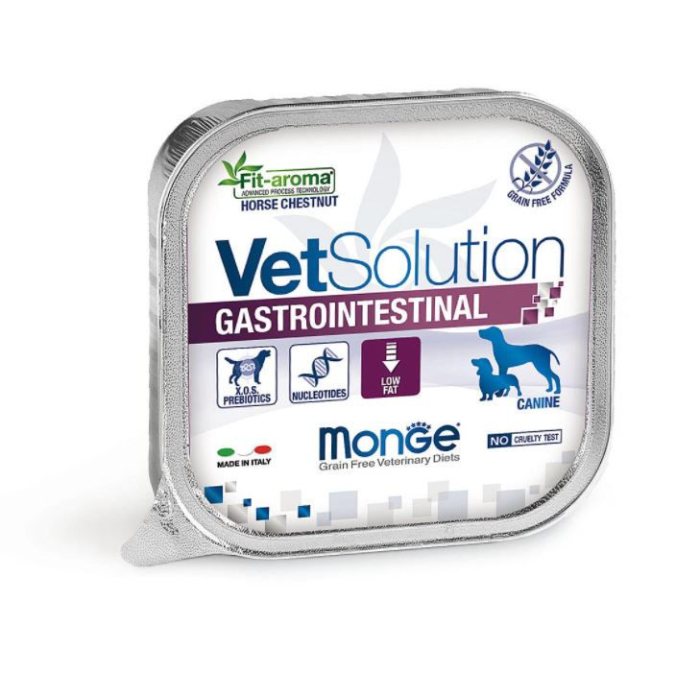 DE Monge Vet Solution Gastrointestinal Canine, 24 x 150g | Nourriture humide