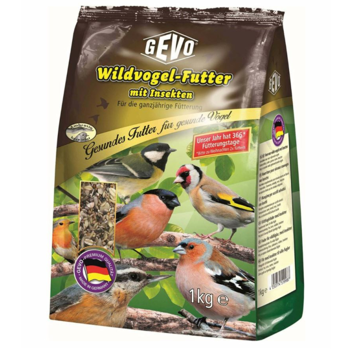 Gevo Nourriture pour oiseaux sauvages avec insectes | 1kg