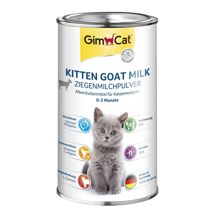 GimCat Lait de chèvre en poudre pour chats KITTEN - 200ml