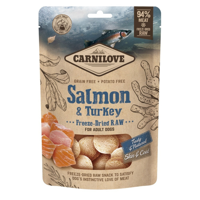 Carnilove Canine Freeze-Dried Snack - Salmon & Turkey