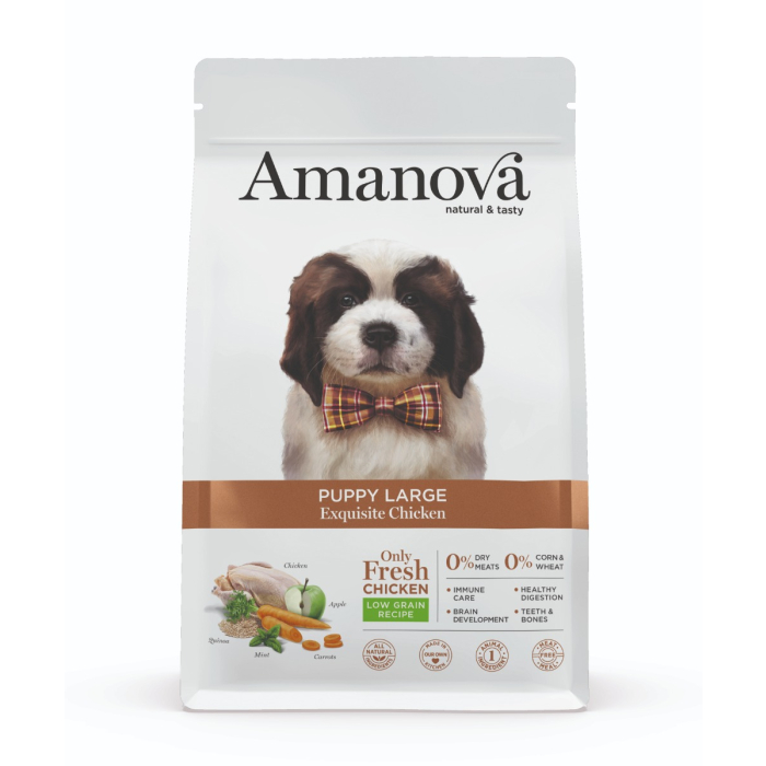 Amanova Puppy - Large Exquisite Chicken Low Grain - Poulet 