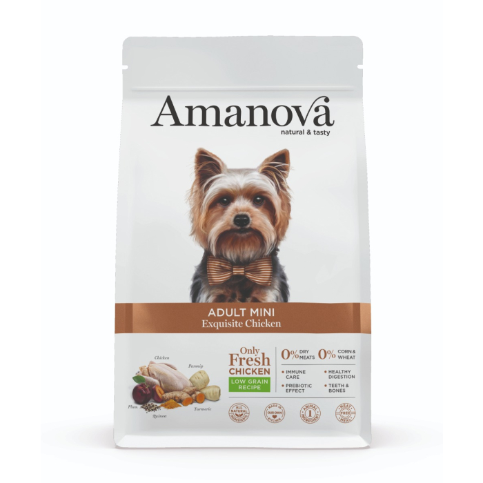 PV Amanova Dog Adult Mini - Exquisite Chicken Low Grain - Poulet