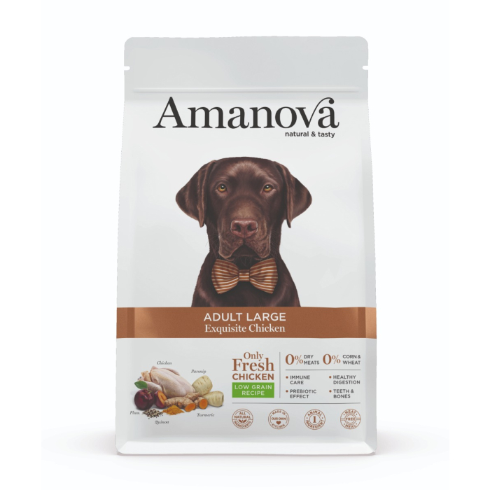 Amanova Dog Adult Large - Exquisite Chicken Low Grain - Poulet