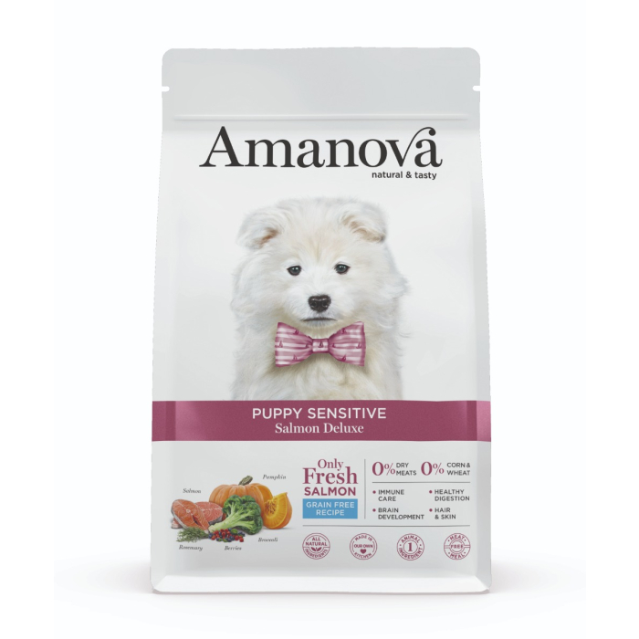 Amanova Puppy Sensitive - Salmon Deluxe Grain Free - Saumon 