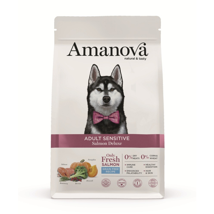 Amanova Dog Adult Sensitive - Salmon Deluxe Grain Free - Saumon