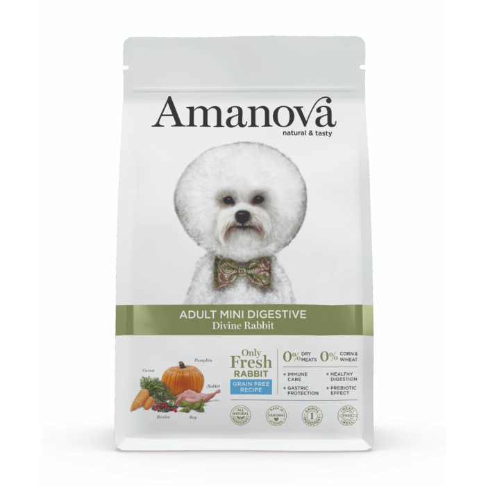 PV Amanova Dog Adult Mini Digestive - Divine Rabbit Grain Free - Lapin