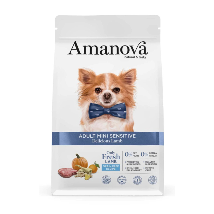 PV Amanova Dog Adult Mini Sensitive - Delicious Lamb Grain Free - Agneau