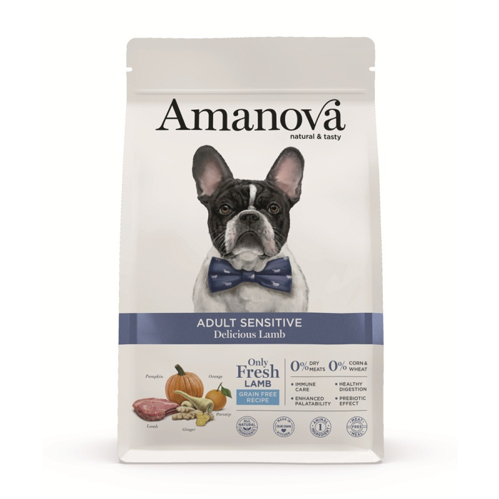 Amanova Dog Adult Sensitive - Delicious Lamb Grain Free - Agneau